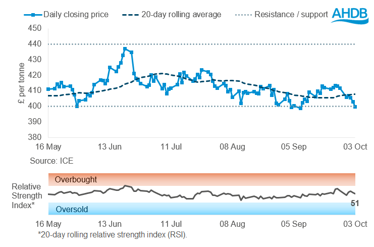 OSR price graph 06 10 2025